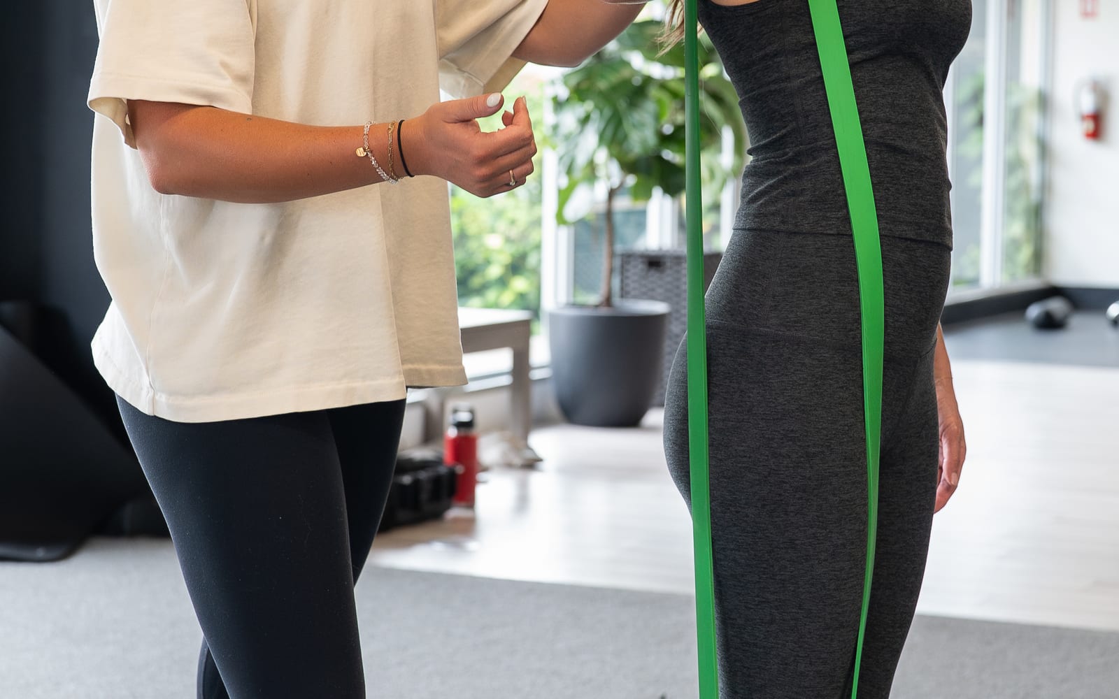 One-on-one sports physical therapy session